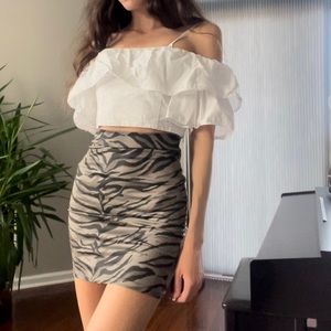 Mini Zebra Skirt Size XS